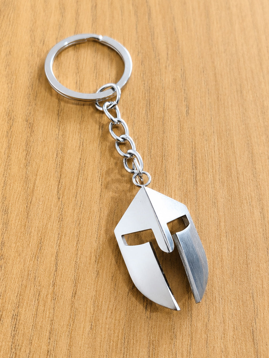 Spartan helmet keychain