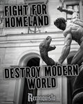 Destroy modern world sticker
