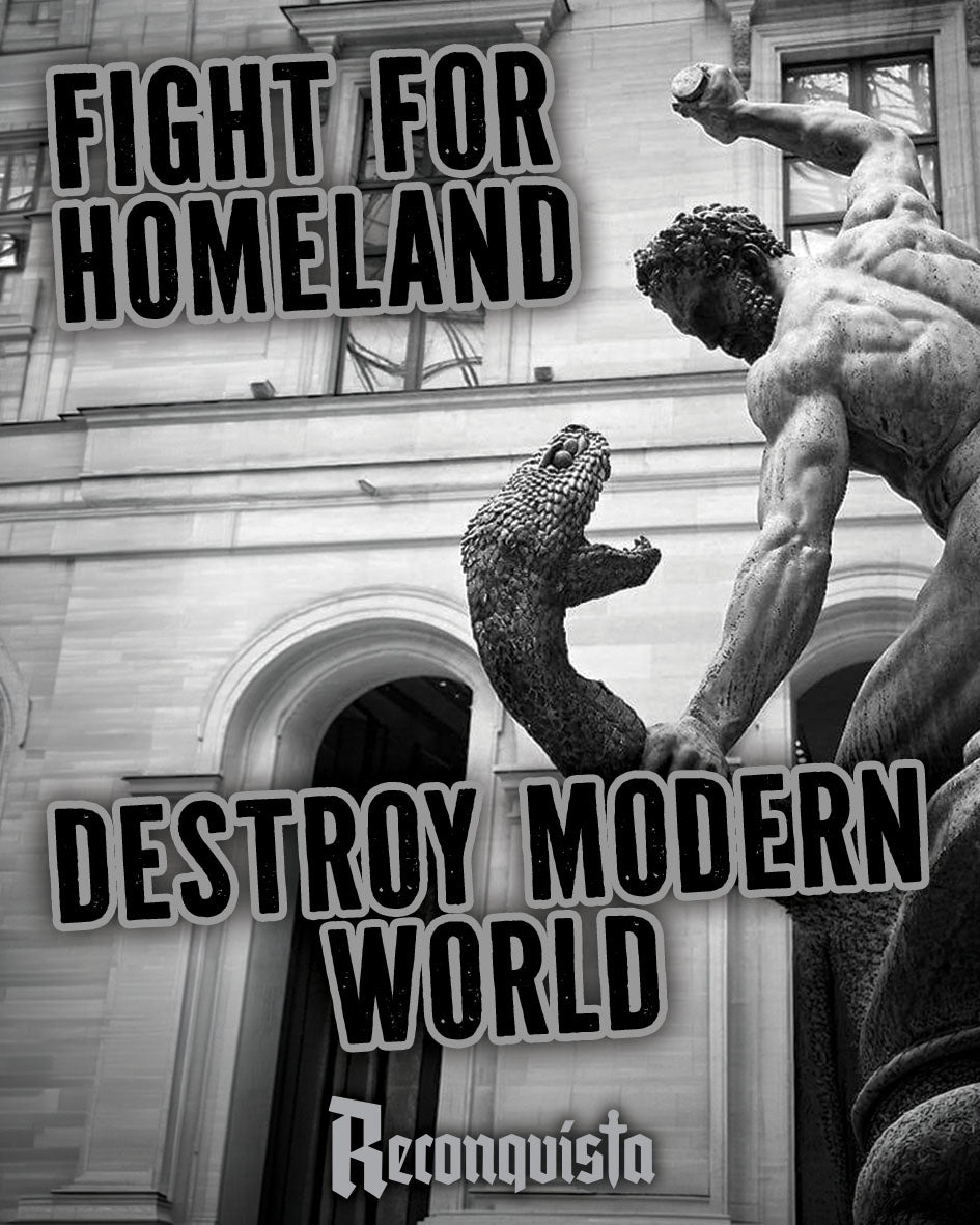 Destroy modern world sticker
