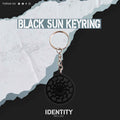 Black sun keychain