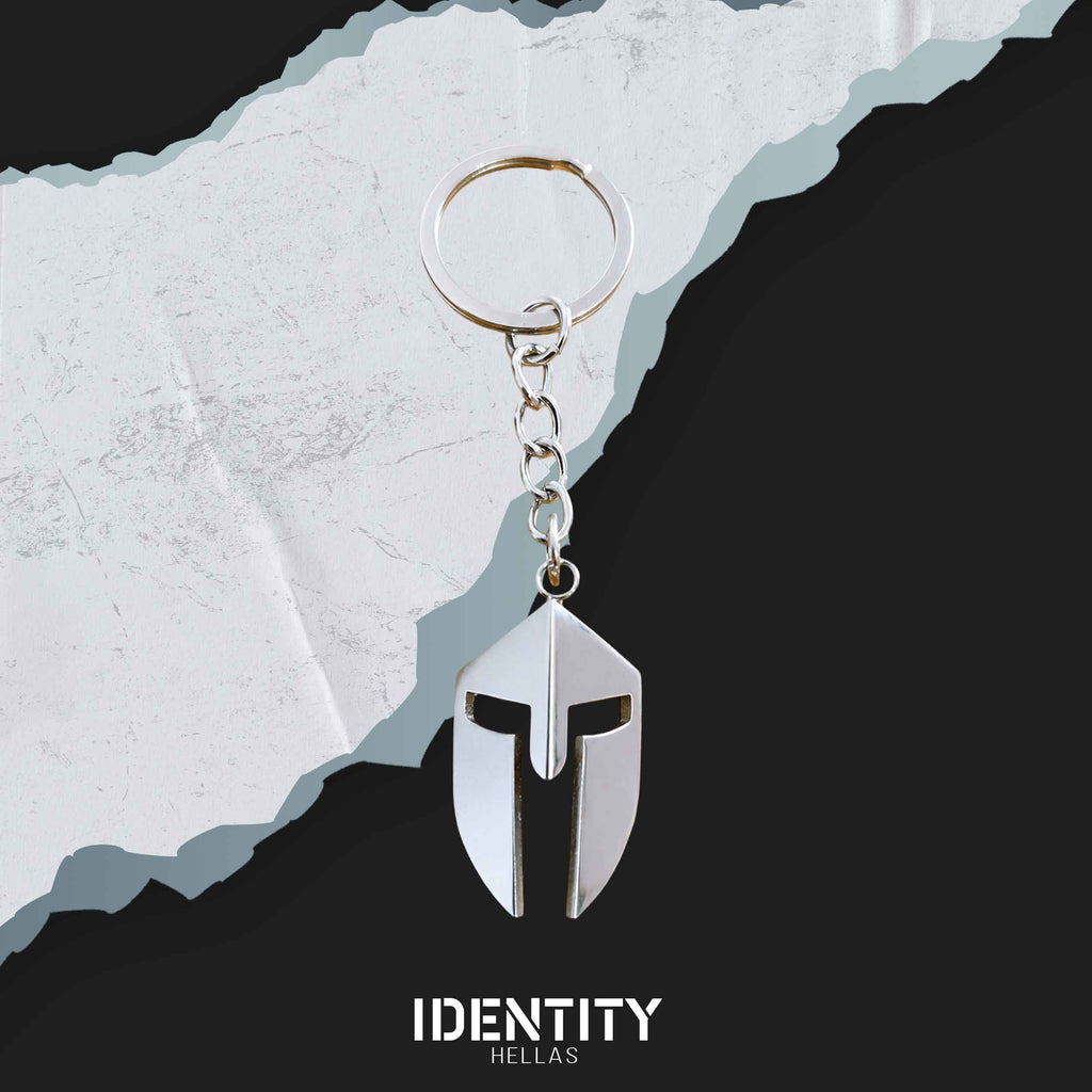 Spartan helmet keychain