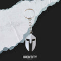 Spartan helmet keychain