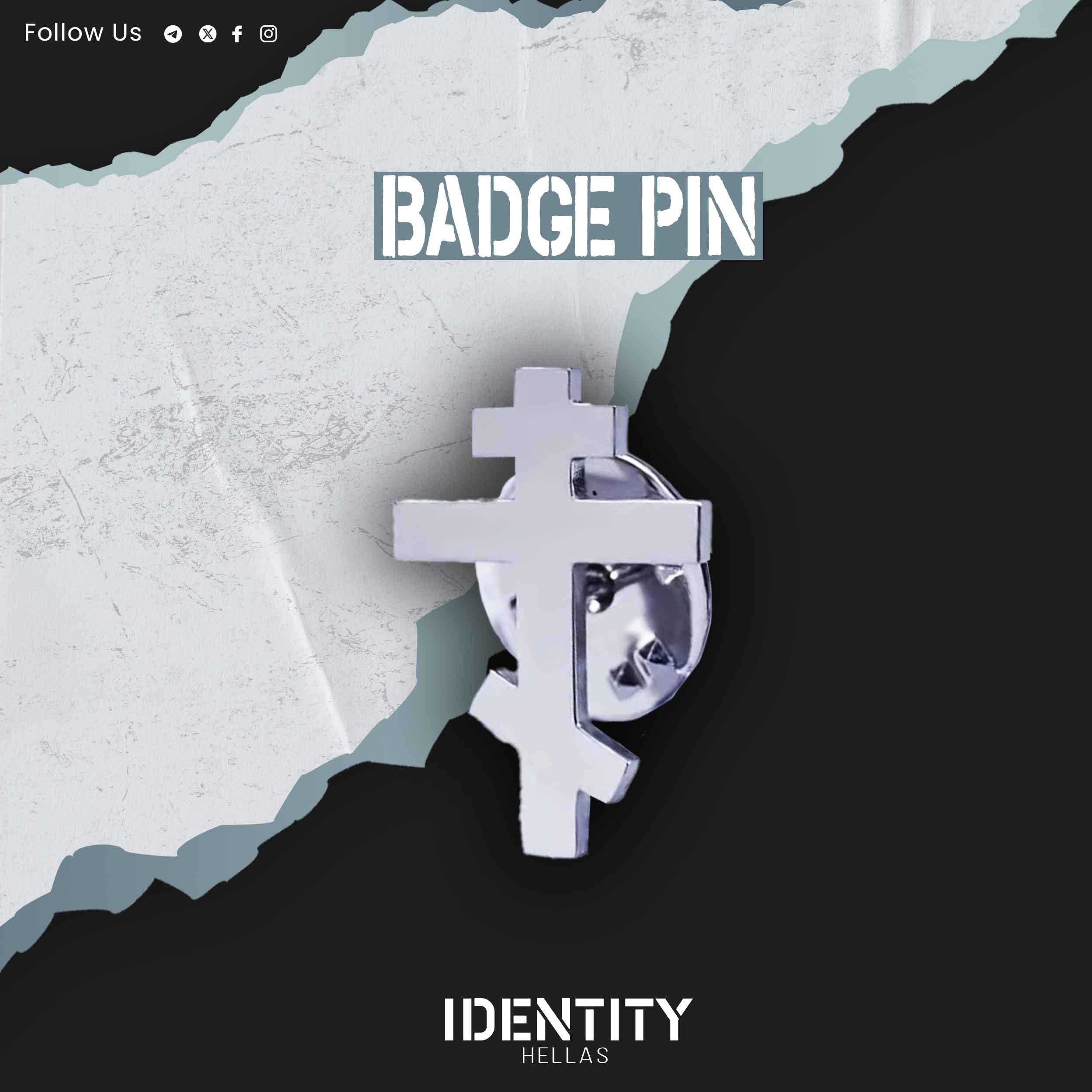 Christian Cross pin